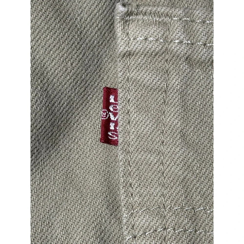 Vintage Levis 550 Jeans Mens 33x34 Khaki Straight Denim Made USA Cotton Levi’s